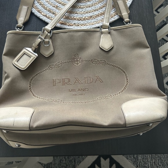 Prada Handbag Tan crossbody. - Picture 3 of 4